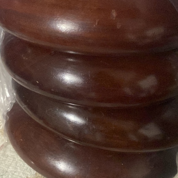 RARE Eddie Bauer photo frame-book ends 9.5x8.5”+Caribcraft Mahogany🥣5x1.75” - Picture 8 of 15